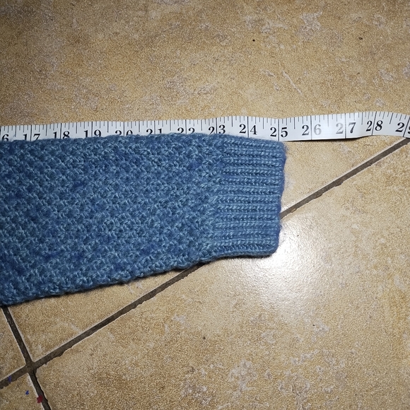Lauren Ralph Lauren Blue Alpaca Wool Knit Sweater Top Size Large - Picture 9 of 9